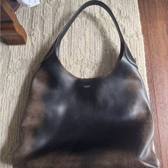 Coach Handbags - Brooklyn 39 loved leather COACH Black and Brown Ombre Leather Shoulder Bag